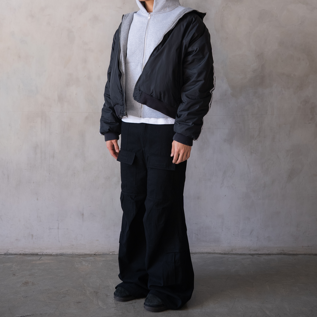 'Payload' Flared Cargos (Black)